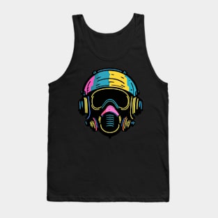 colorful gas mask design Tank Top